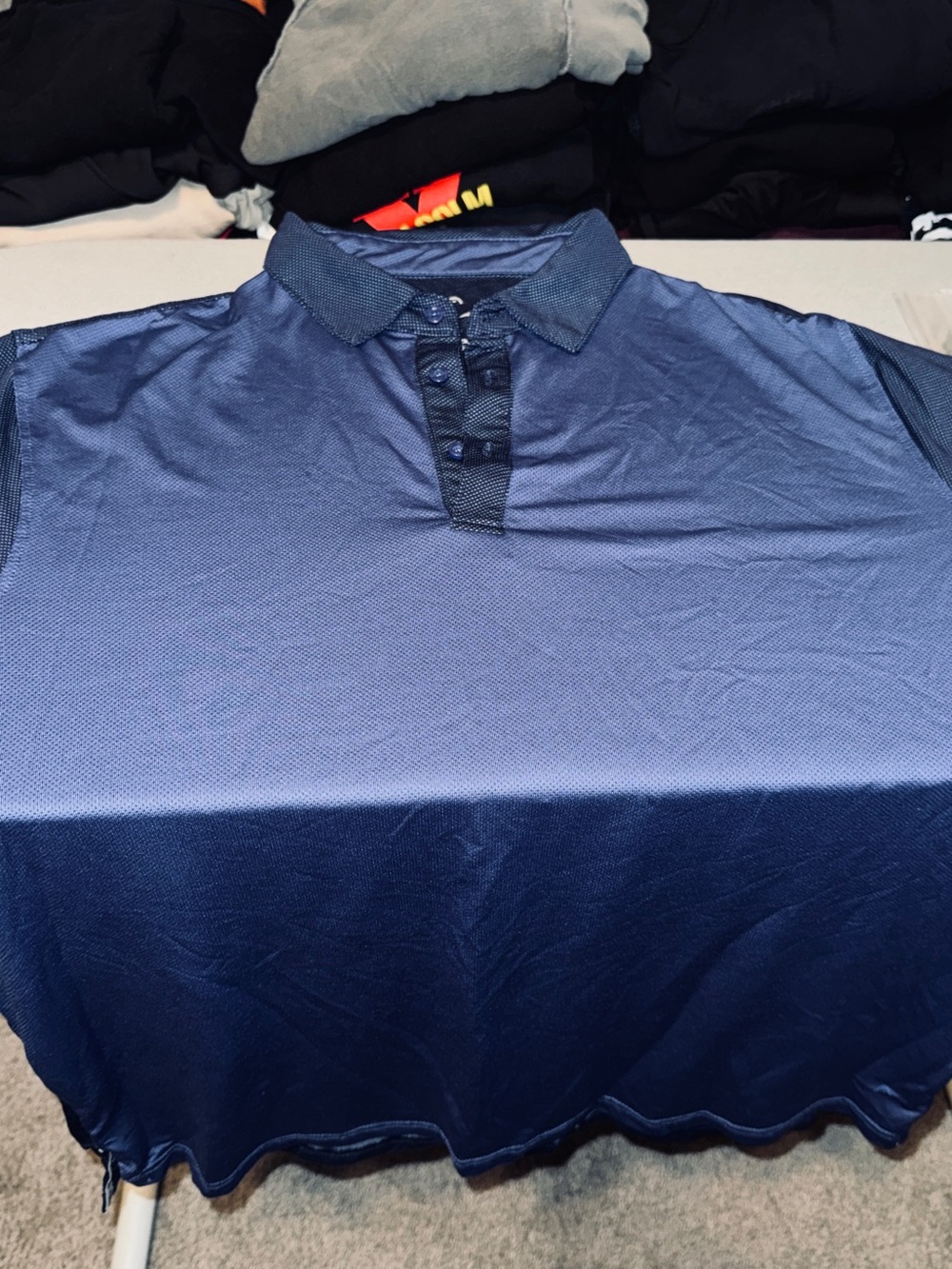 Head Men's Two-Tone Blue Polo Shirt